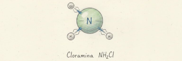 Que es la cloramina Átomos NH2Cl