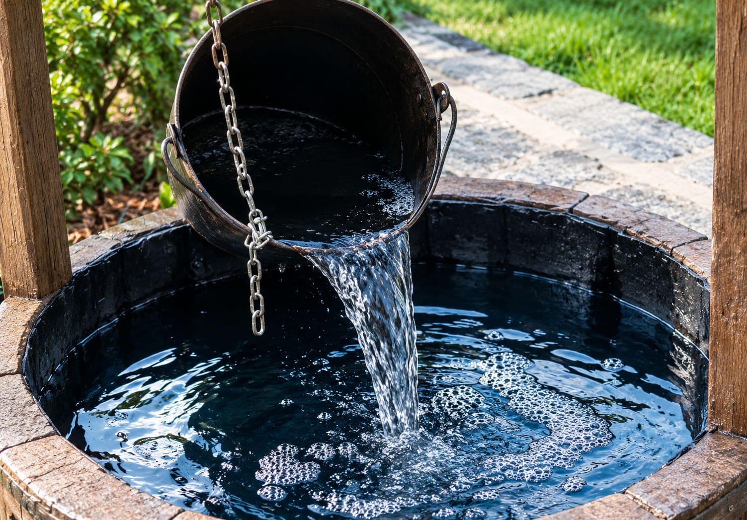 Agua de pozo para piscina: captación del agua subterránea para llenar y reponer el vaso